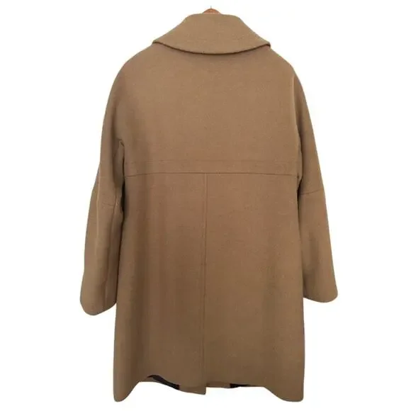 Boden Women's PYM Wool Pea Coat in Camel - Size 8R - Picture 5 of 13